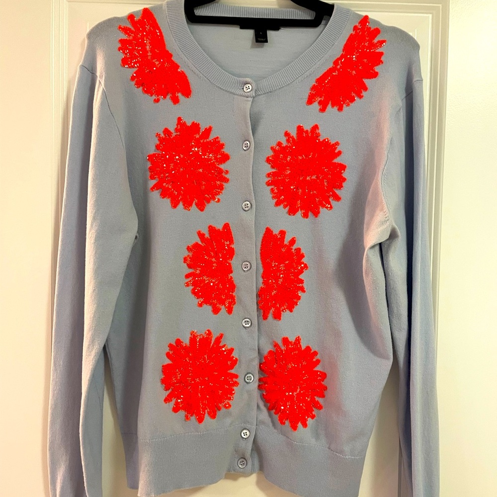 Jcrew sequined cardigan